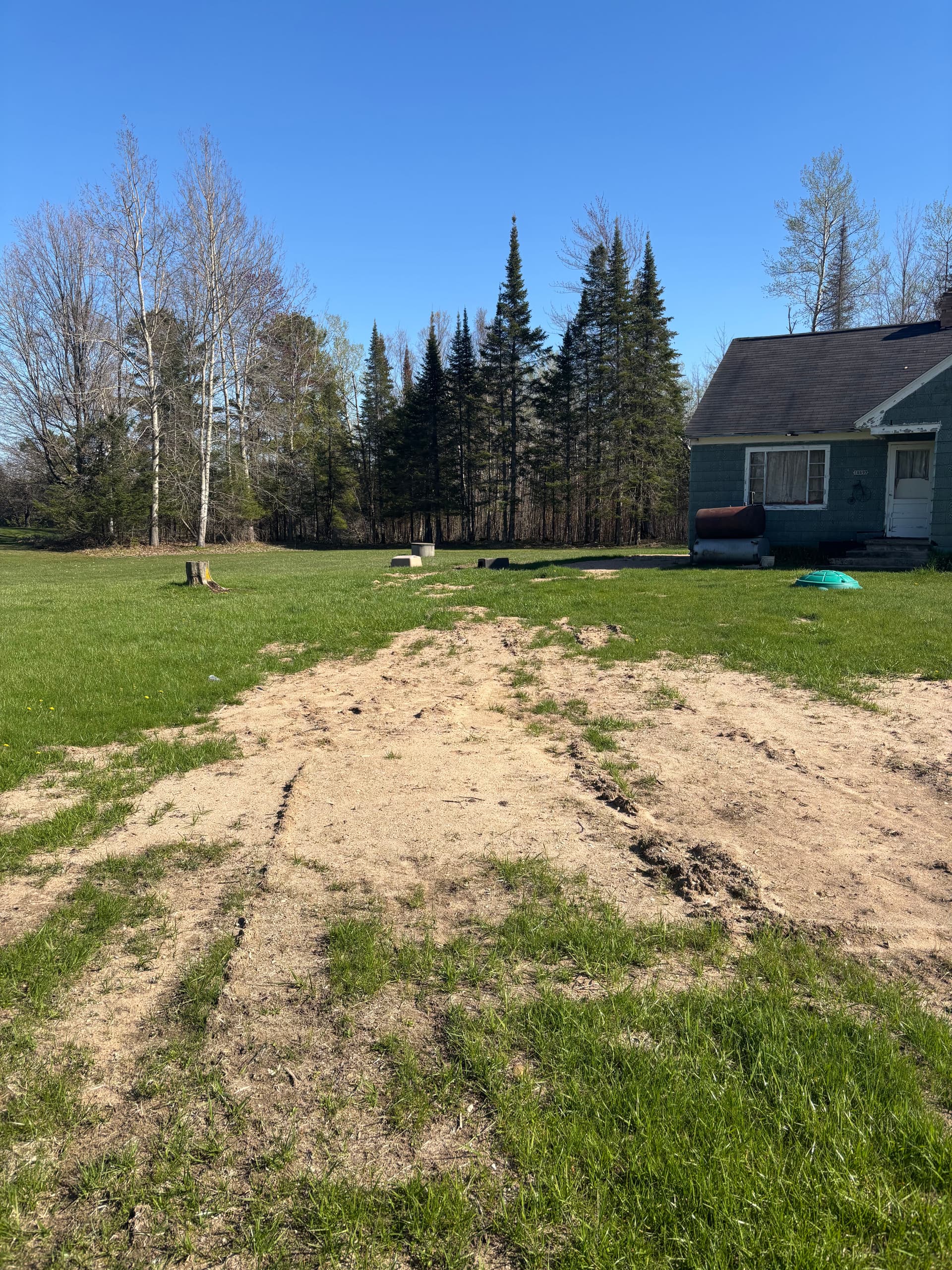 Fresh Grade and Hydroseeding Gets This Rapid River Lawn Started Right